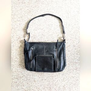 Black Leather Shoulder Bag